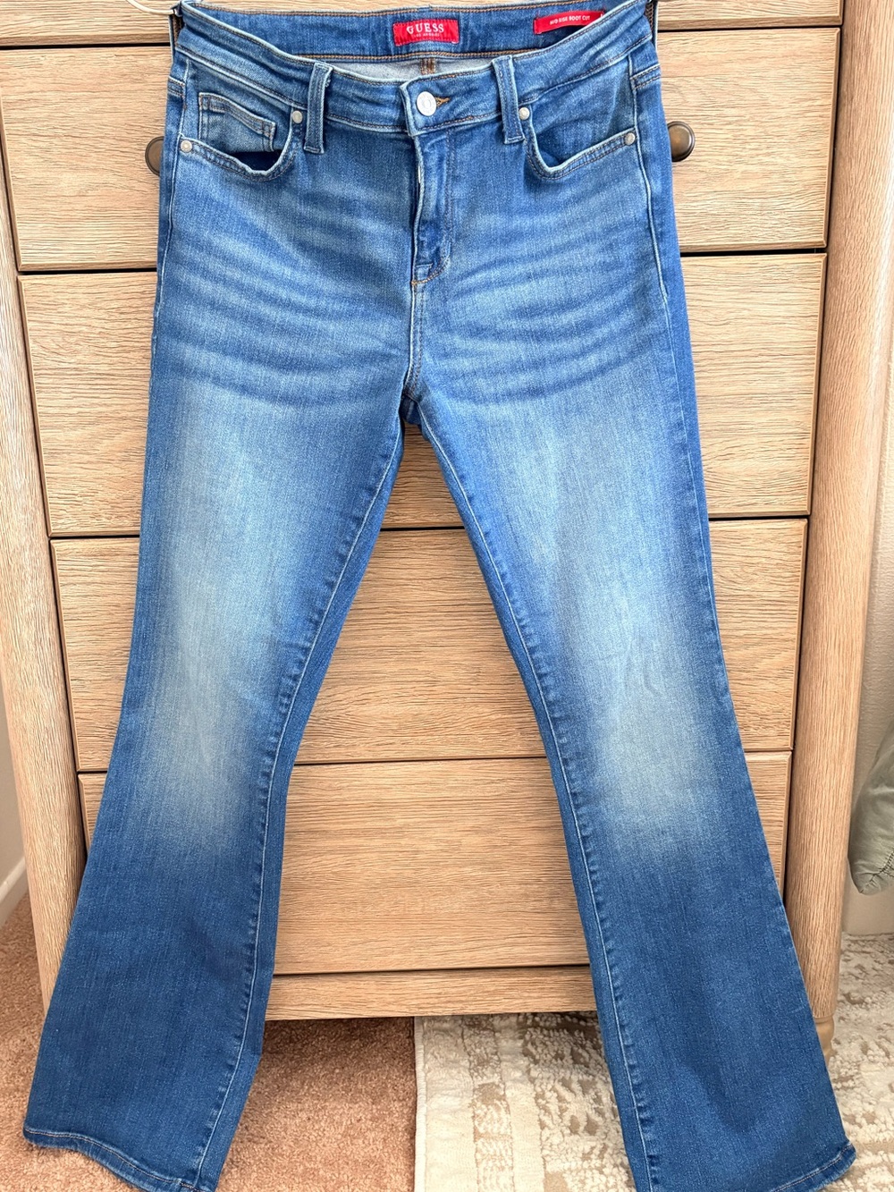 Guess Women's Flared Jeans in Medium Blue Wash